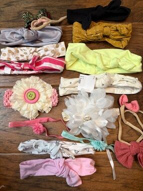 Girls' Assorted Knot & Floral Headband Set - Multi-Color